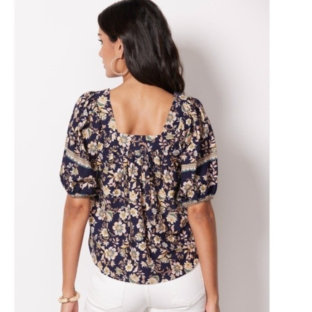 Roan + Ryan Soren Square Neck Top XS NWT - Picture 3 of 13